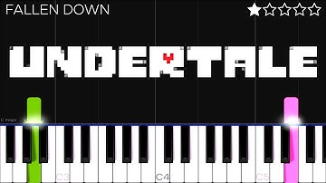 Undertale OST: 085 - Fallen Down | EASY Piano Tutorial