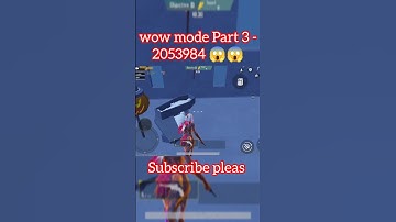 pubg mobil wow mode codes 😱🥵 || wow mode in bgmi #pubgshorts #bgmishorts #shorts #short #bgmi