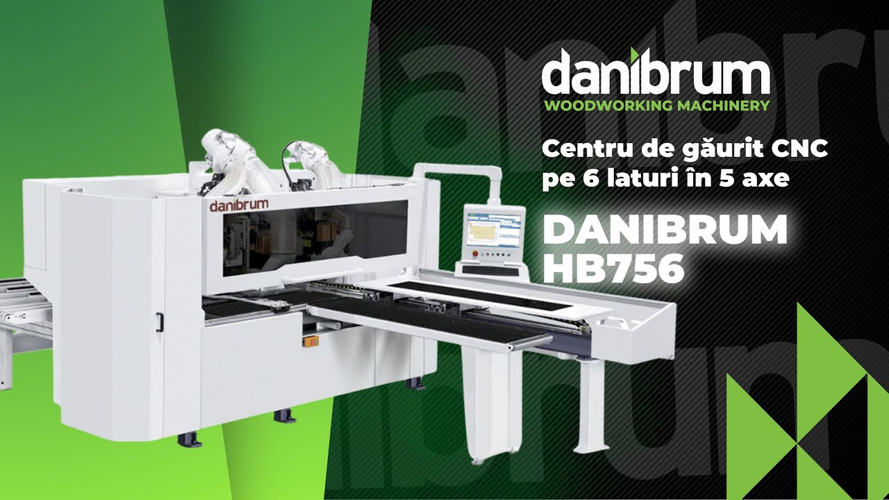 Centru de găurit CNC pe 6 laturi cu prelucrare în 5 axe DANIBRUM