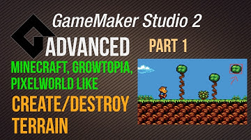 🔴Minecraft 2d, growtopia and pixelworld with tiles (part 1) [Game Maker Studio 2 | Advanced]