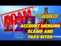 FORTNITE ACCOUNT MERGING FAKE/SCAM SITES! (How To MERGE Fortnite Accounts)