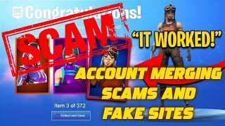 FORTNITE ACCOUNT MERGING FAKE/SCAM SITES! (How To MERGE Fortnite Accounts)