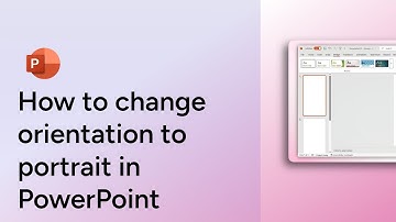 How to change orientation to portrait in PowerPoint