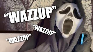 Wazzup - Scary Movie Scene Horror Tiktok Ghost Face Says Wazzup