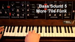 A few Minimoog bass sounds