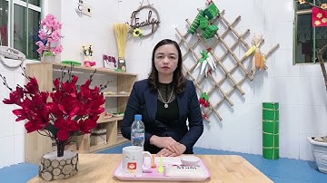 Hướng dẫn trẻ pha nước muối xúc miệng tại nhà_ Lứa tuổi: 3-4 tuổi Trường mn Sông Hiến TPCB