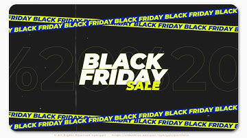 Black Friday promo I After Effects Project I Special discounts