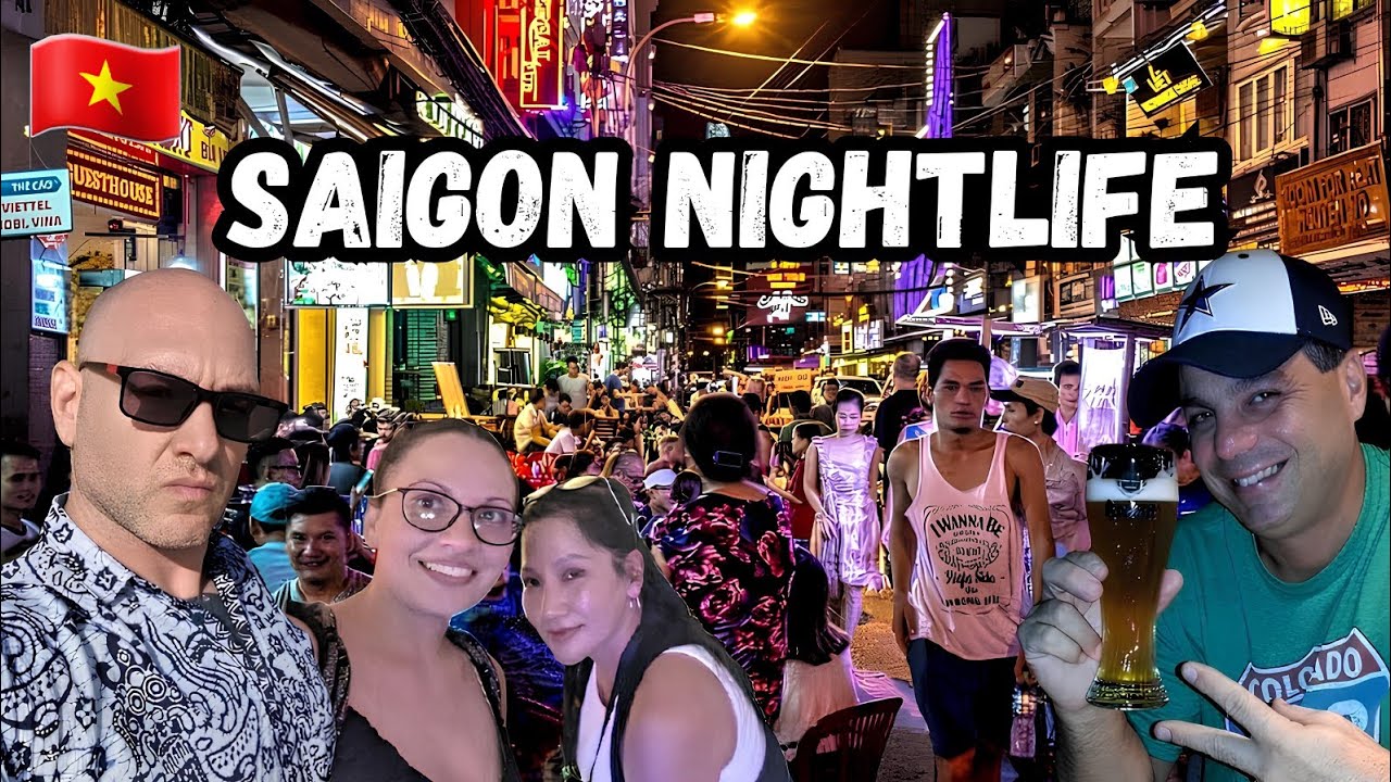 Ночная жизнь Сайгона | Бары на крышах и пешеходная улица Буйвьен