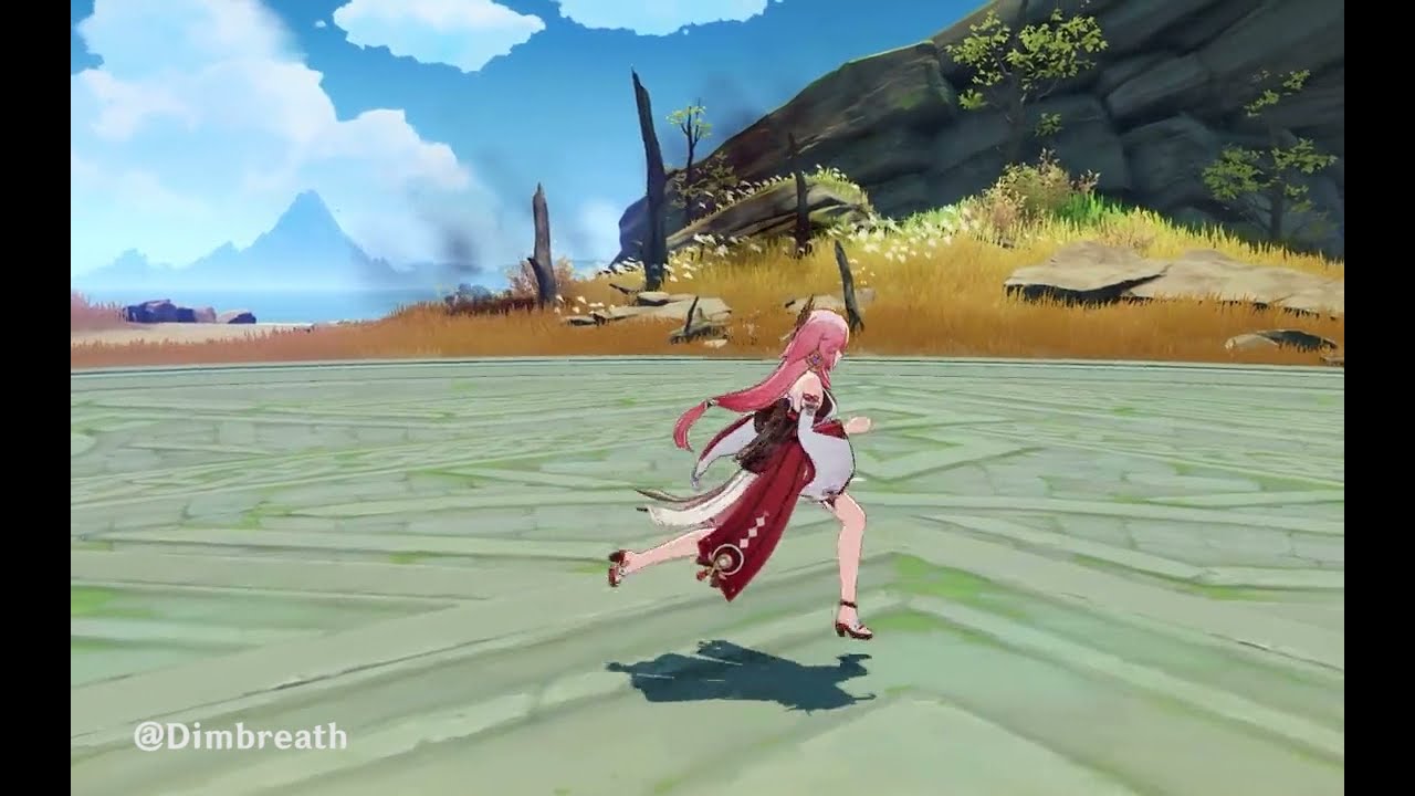 YAE MIKO GAMEPLAY AND IDLE ANIMATIONS LEAKS GENSHIN IMPACT 2.5