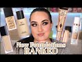 RANKING NEW FOUNDATIONS FROM WORST TO BEST! CHARLOTTE TILBURY, CHANEL, NARS, DIOR & JACLYN COSMETICS