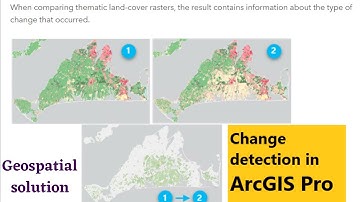Change detection in ArcGIS Pro