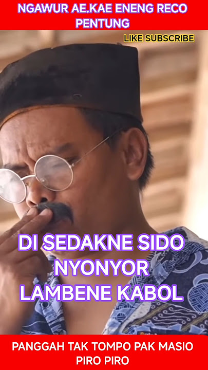 PANGGAH DI TOMPO BOL DUWITE E #lucu