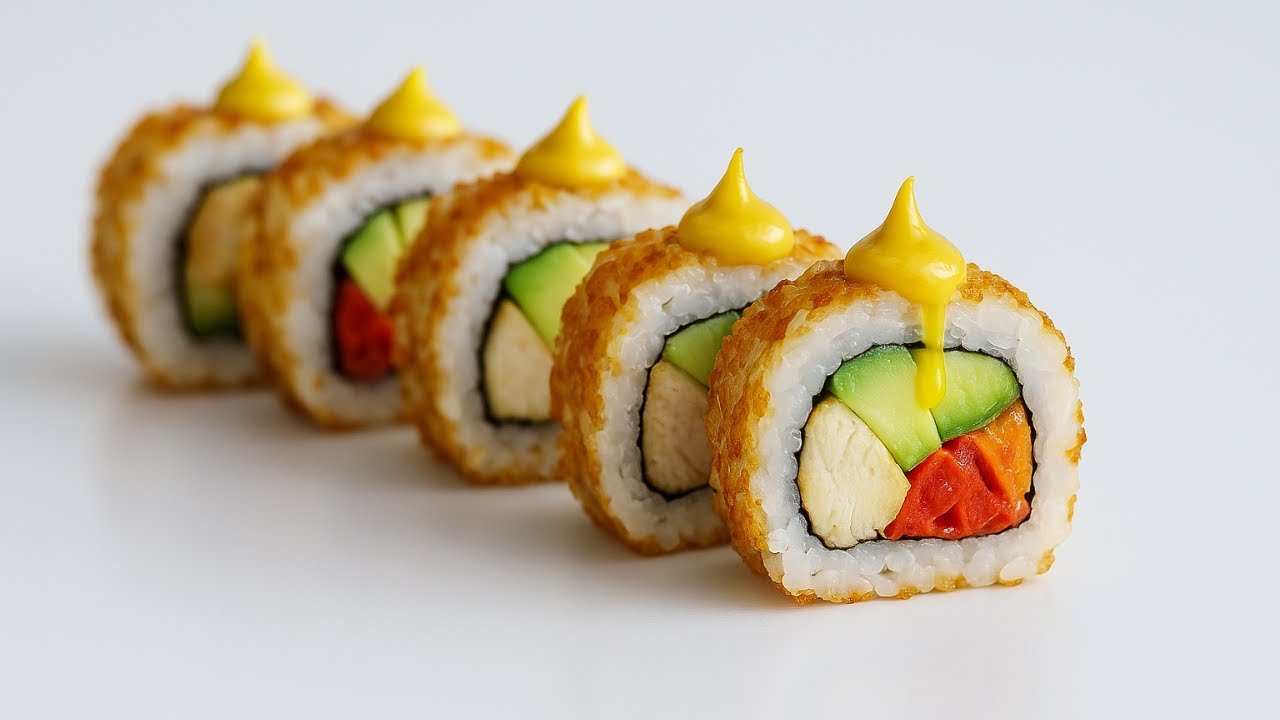 Has probado SUSHI con POLLO? | Prepara MAKI SUSHI Roll en casa | Comida Japonesa | DarixLAB