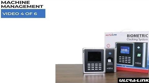 How to Set Up Your Biometrics System | Machine Management