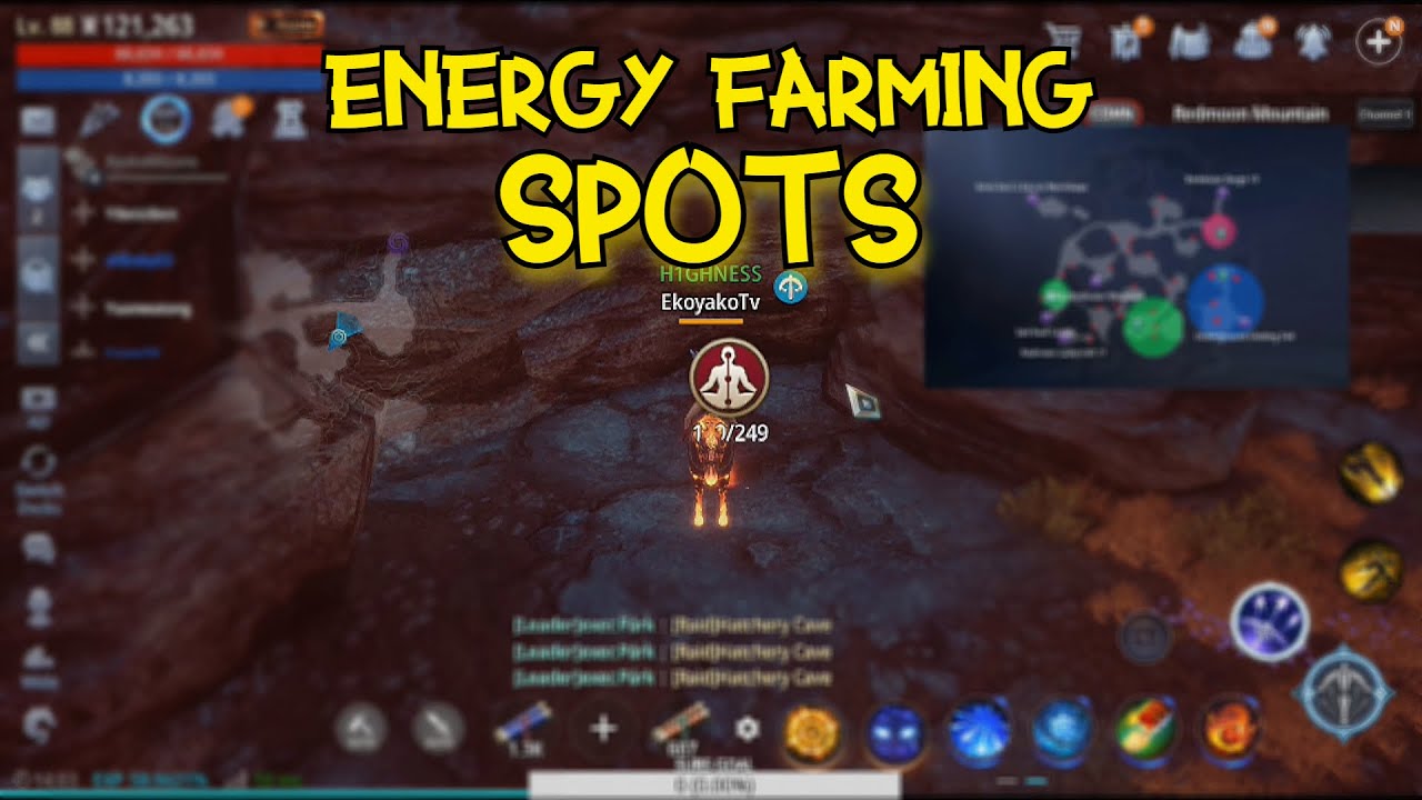 MIR4 RED ENERGY SPOTS REDMOON MOUNTAIN AND PHANTASIA DESSERT YouTube