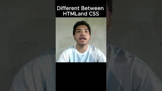 Difference Between HTML and CSS #shorts #youtube #youtubeshorts #coding #education