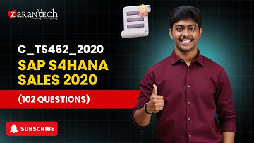 C_TS462_2020 - SAP S4HANA Sales 2020 (102 Questions) | ZaranTech DotCom