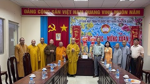 Tiền Giang: Thường trực Ban Trị sự chúc mừng Xuân mới đến lãnh đạo các cơ quan ban ngành