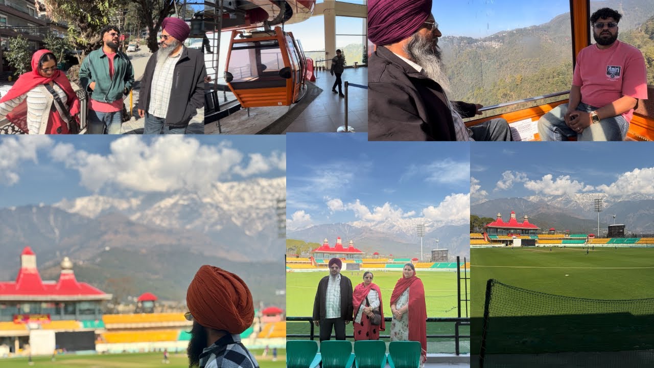 ਕੇਬਲ ਕਾਰ ਤੇ ਧਰਮਸ਼ਾਲਾ ਦਾ ਸਟੇਡੀਅਮ ਦੇਖ ਕੇ ਘਰ ਨੂੰ ਵਾਪਸੀ ਕਰ ਲਈ Cable car t dharmshala stadium dekh k vpsi