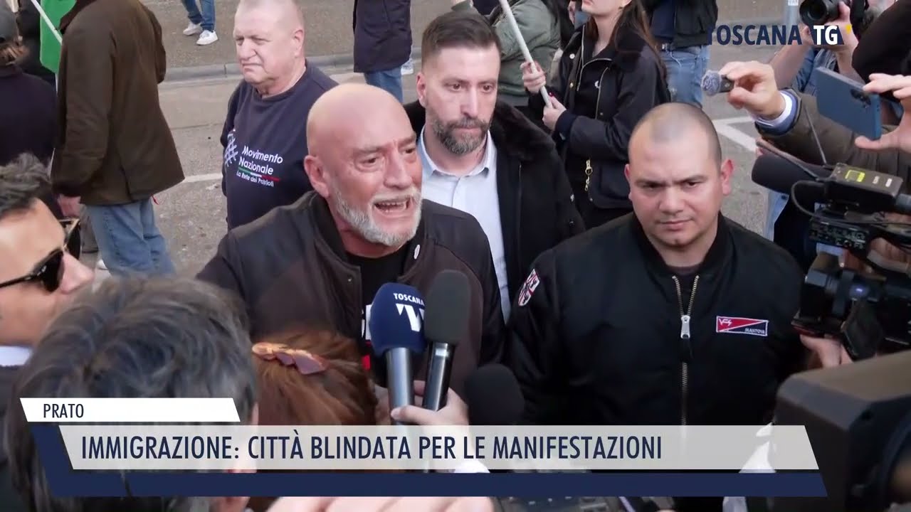 2026-03-07 PRATO - IMMIGRAZIONE, CITTÀ BLINDATA PER LE MANIFESTAZIONI