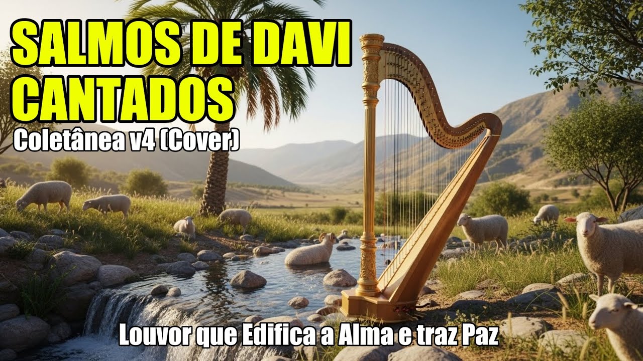 🎵 1h de SALMOS CANTADOS PARA DORMIR (Cover) | Louvor, Oração, Descanso, Paz e Proteção Espiritual