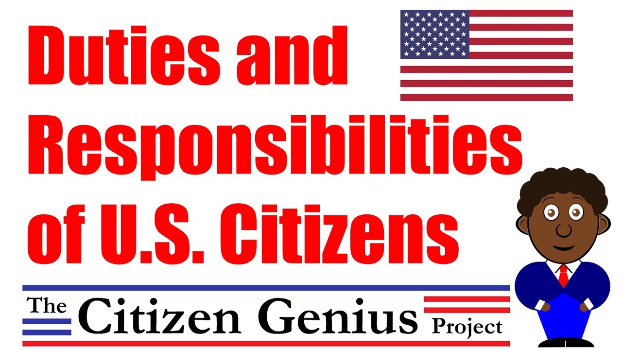 Duties and Responsibilities of . Citizens - YouTube