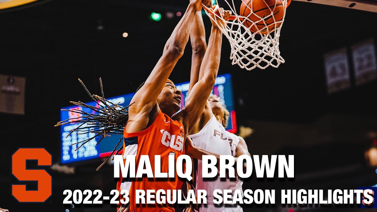 Maliq Brown 2022-23 Regular Season Highlights | Syracuse Forward