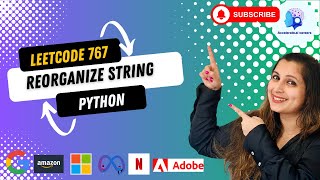🔥Leetcode 767. Reorganize String - Crack FAANG Interviews - Questions Asked in Last 1 Month #coding🚀