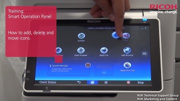 Training | How to add, delete and move icons on the Smart Operation Panel on your printer
