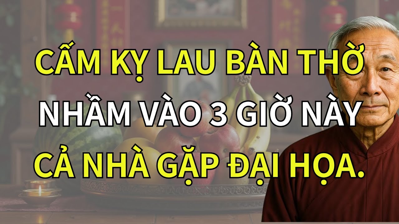Cấm Kỵ Lau Ban Thờ, Nhầm Vào 3 Giờ Này - Cả Nhà Gặp Họa | Trí Tuệ Phật Giáo