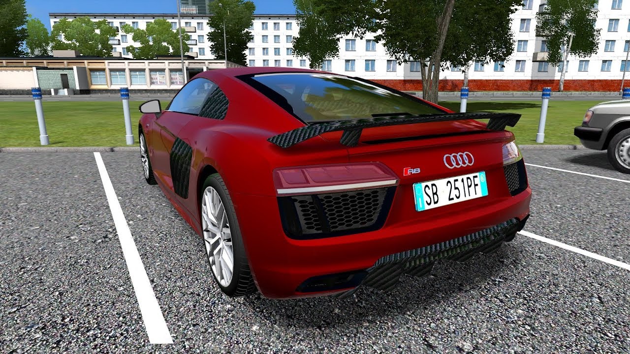 Audi city car driving Audi city car driving