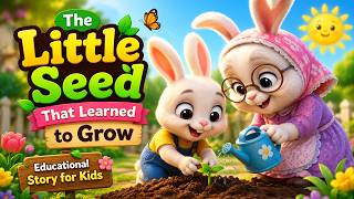 🌱 The Little Seed That Learned to Grow | Educational Story for Kids 🐰🌸