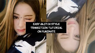 Easy glitch style transition tutorial on Funimate Profile