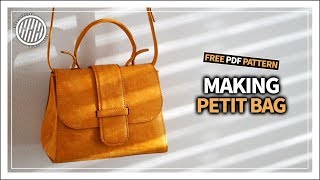 [Leather Craft] Making PETIT BAG / Free PDF pattern