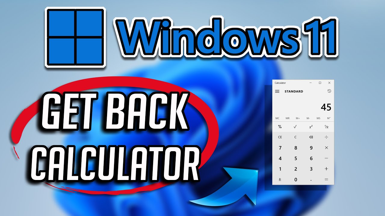 How To Get Back Missing Calculator On Windows 11 10 YouTube How To Get Back Missing Calculator On Windows 11 10 YouTube