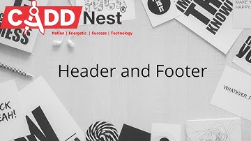 CADD Nest| How to use Header and Footer in Microsoft Word.