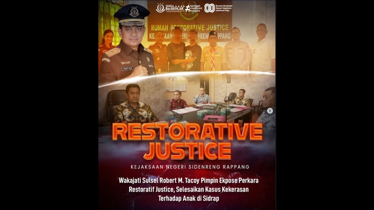 Upaya Restorative Justice Kejari Sidrap Tersangka ASWAR SUGITRA Alias ASWAR Bin M.EKAS TAWAKKAL.