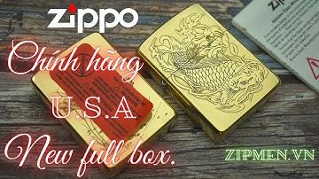 Bật lửa cá chép hoá rồng Armor vỏ dày