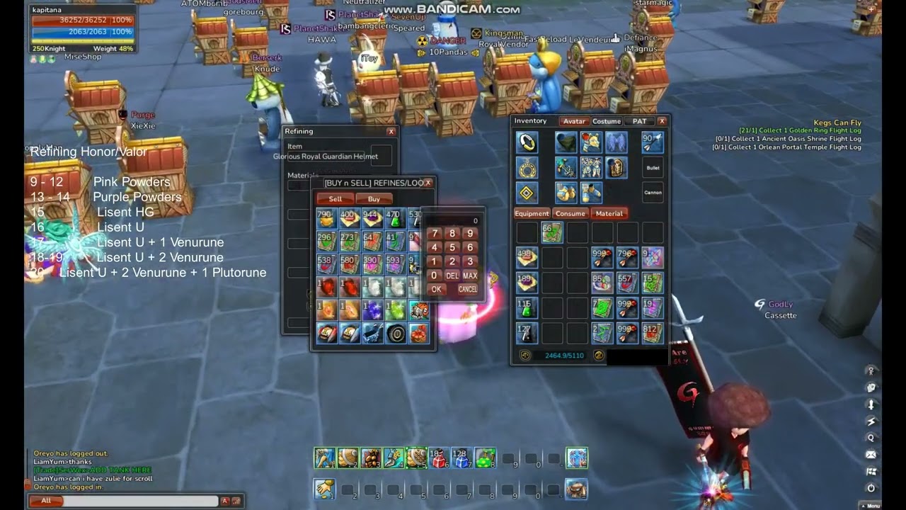 Rose Online - Rednim Games - Refining +20 HONOR Gear