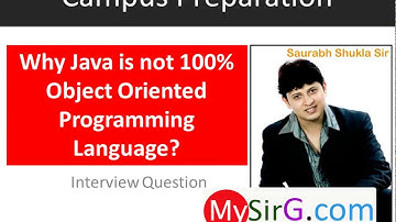 #2 Why Java is not 100% object oriented programming language Hindi