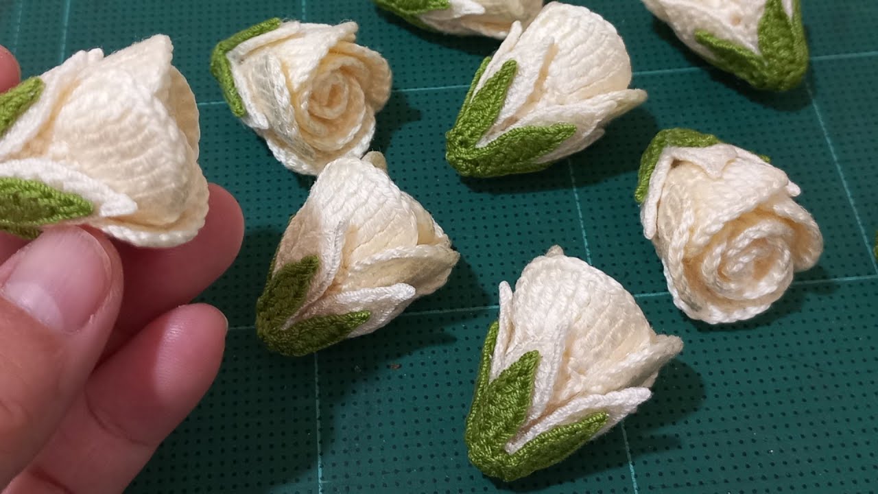 วิธีถักดอกไม้อุบะพวงมาลัยโครเชต์ - By Chaweewan Crochet