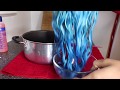 Custom Water Color Method | Sky Blue Birthday Hair