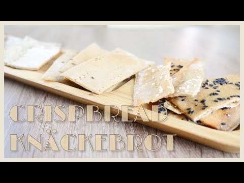 Rye Sourdough Crispbread recipe (Knäckebrot) German recipe #24香脆餅乾麵包