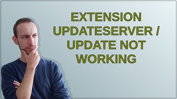 Joomla: Extension updateserver / update not working