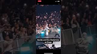 Davido and kiss daniel performing twe twe at the 02 arena