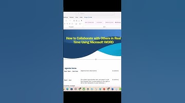 How to collaborate with others on Microsoft word in Real time #msword