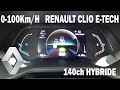 0100 kmh new renault clio v etech hybride 140ch 2021