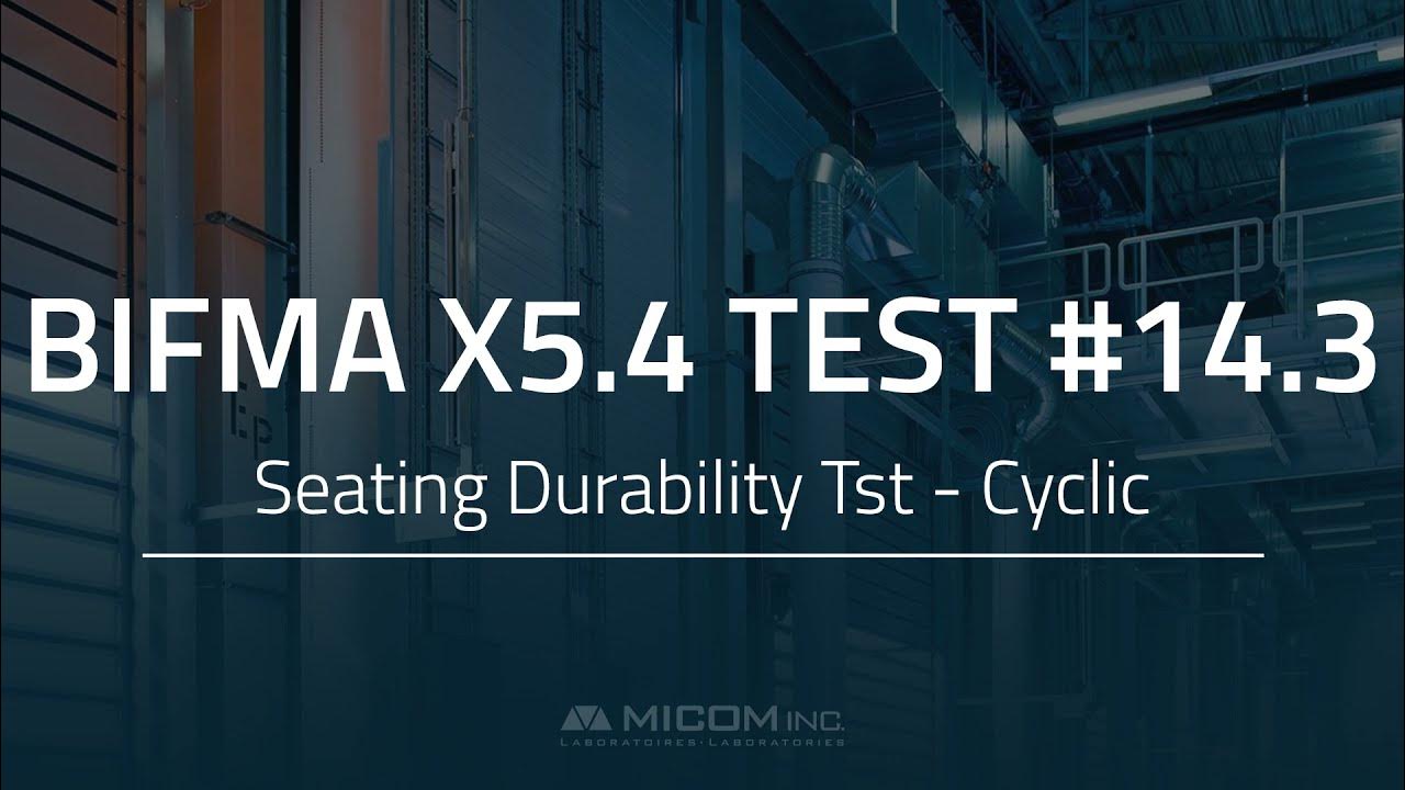 BIFMA X5.4 Test 14.3 Seating Durability Test Cyclic YouTube