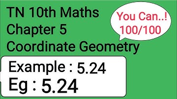 TN 10th Maths Chapter 5 Coordinate Geometry Example 5.24