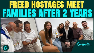 VIDEO: First Image of HAMAS Hostages Being Freed By Al-Qassam Fighter; Families In Tears As They Hug